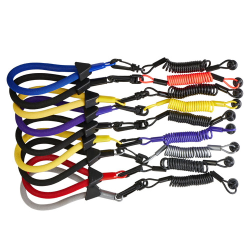 Wrist/Vest (non DESS) Lanyard for Sea-Doo (Black/Neon Red)