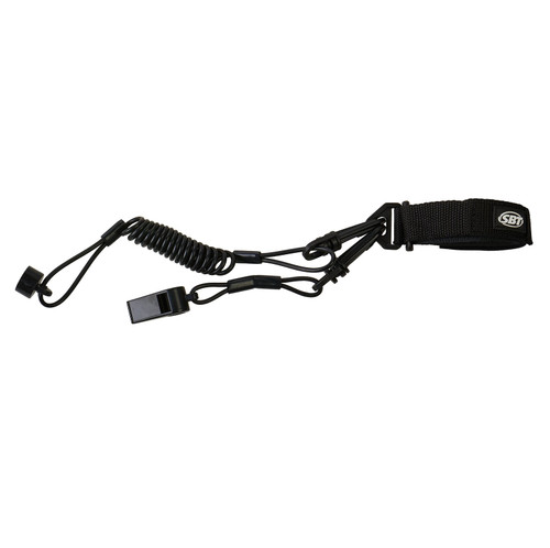 Pro Floating Lanyard with Whistle (non DESS) for Sea-Doo (Black)