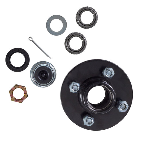4-Bolt Trailer hub kit, 1 1/16" Bearing Size