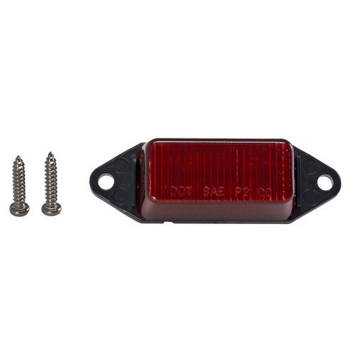 Rectangular clearance marker red Led trailer light