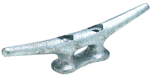 12 Inch Hot Dipped Galvanized Gray Iron Open Base Cleat for Boats and Docks