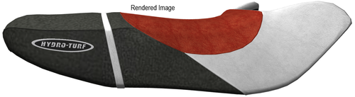Hydro-Turf Seat Cover for Kawasaki Ultra 150 / 130 DI Seat Cover + Handlebar Cover (Gray/Black/White)