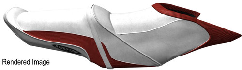 Hydro-Turf seat cover for GTS 130 / GTI 130 (11-17) / Wake 155 (12-19) (White/Orange)