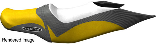 Hydro-Turf seat cover for RXTiS 09-12/RXT 260/Pro 215 10-15/RXT-X aS 12-15 (Black/Yellow)