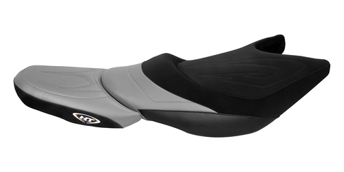 Hydro-Turf Premier Seat Cover for Kawasaki Ultra 310R (14-21) / 310X SE (14-19) (Black/Silver)