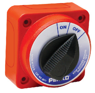Compact Surface or Flush Mount Marine Main Battery Disconnect Switch