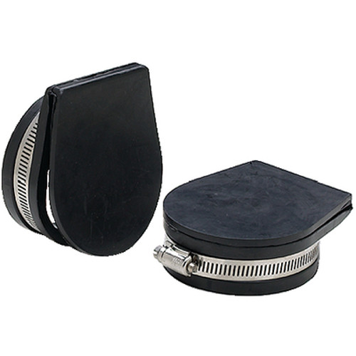 2 Pack of 4 Inch Thru Hull Exhaust Cover Flappers for Boats White's