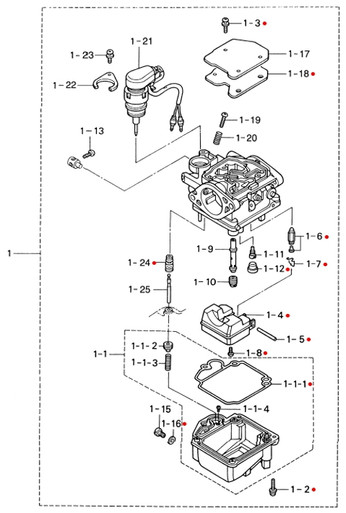 MOOSE RACING ムースレーシング Carburetor Repair Kit［1003-0835