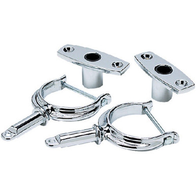 Chrome Plated Zinc Top Mounted Rowlock Set for Boats - White's Marine