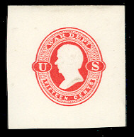 UO41 15c Vermillion on White, Mint Full Corner, 43 x 43