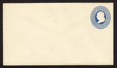 U75 UPSS # 147 1c Blue on Amber, Mint Entire