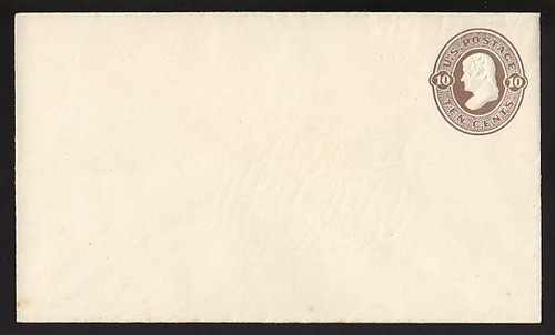 U92 UPSS # 227 10c Brown on Amber, Mint Entire