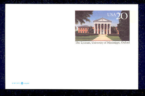 UX290 UPSS# 303 20c The Lyceum University Mint Postal Card