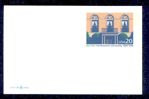 UX298 UPSS# 311 20c Northeastern University Mint Postal Card