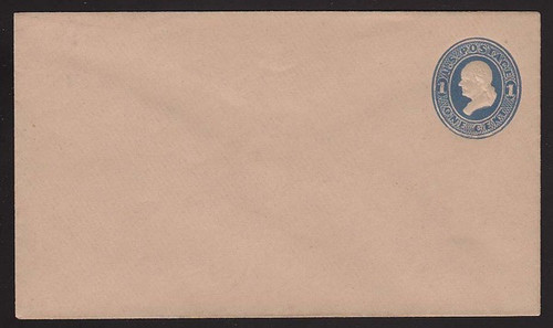 U118 UPSS # 285-6 1c Blue on Fawn, die 2, Mint Entire