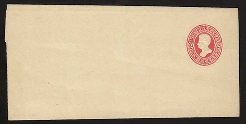 W155 UPSS # 355 2c Vermillion on Manila, die 7, Mint Wrapper, Folded
