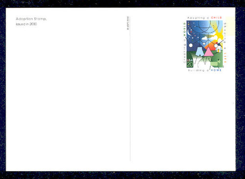 UX315 UPSS# 329 20c Adoption Mint Postal Card