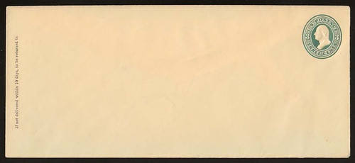 U165 UPSS # 426 Green on Cream, die 2, Mint Entire, GR