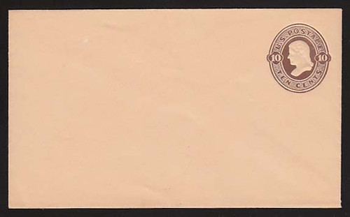U191 UPSS # 569-8 10c Brown on Oriental Buff, die 2, Mint Entire