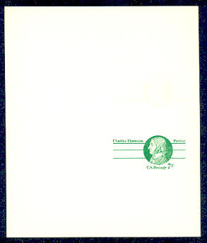 UY25 UPSS# MR35 7c Charles Thomson Mint UNFOLDED