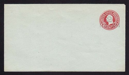U457a, UPSS #2839-22 2c on 2c Carmine on Blue, die 5, Mint Entire