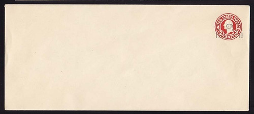 U454a, UPSS #2823 2c on 2c Carmine on White, die 1, Mint Entire