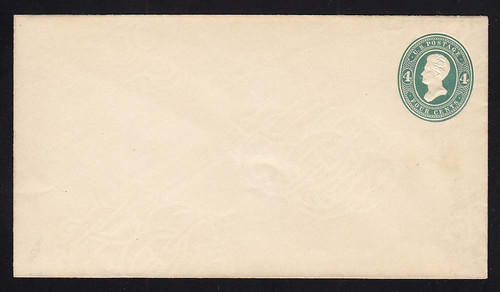 U256 UPSS# 773-6 4c Green on White, die 2, Mint Entire, Scarce Watermak