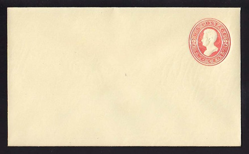 U154 UPSS# 353 2c Vermillion on Amber, die 7, Mint Entire