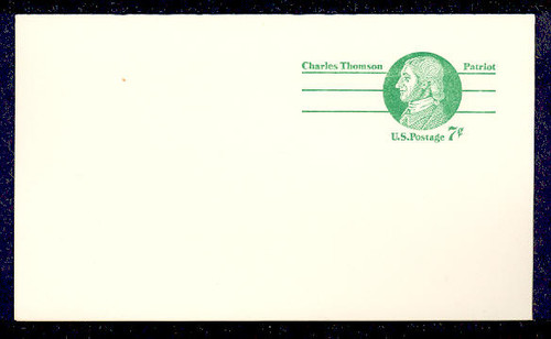 UY25 UPSS# MR35 7c Charles Thomson Mint FOLDED