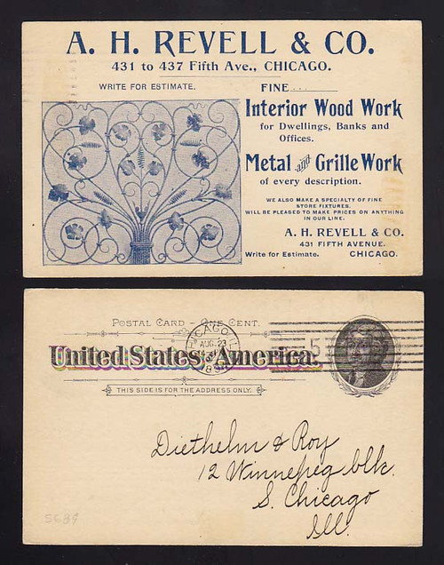 UX12 Chicago, Illinois A. H. Revell & Co., Wood Work/Metal & Grille Work