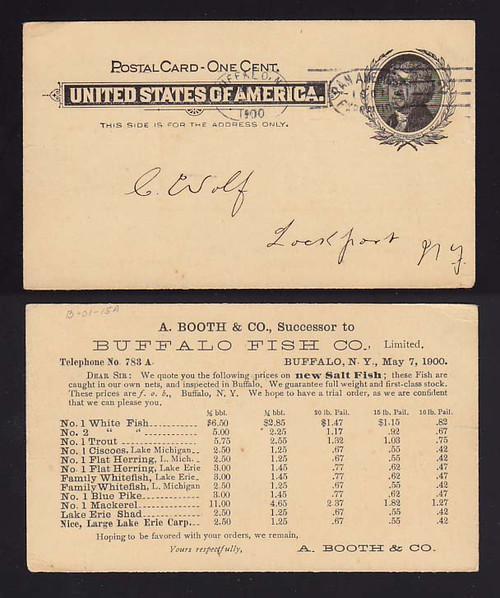 UX14 Buffalo, New York Pan-American Exposition Machine Cancel Bomar BO1-14b