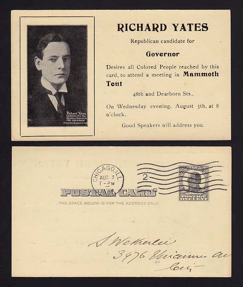 UX19 Chicago, Illinois Richard Yates Candidate for Governor