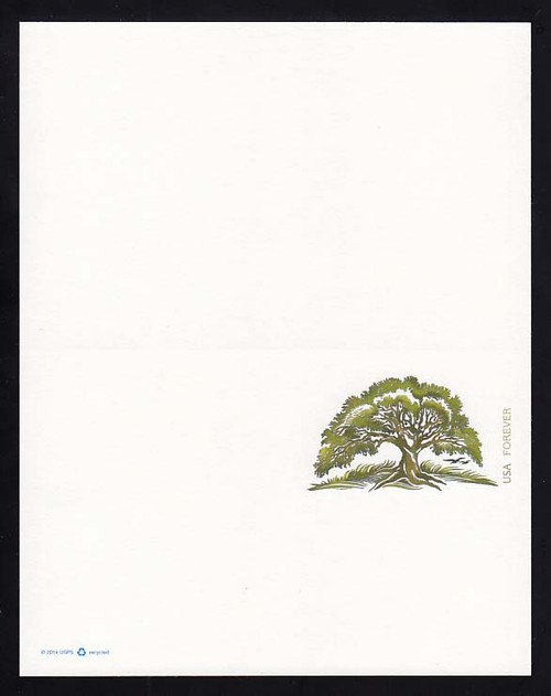 UY52 UPSS# MR62 (34c) Tree Mint UNFOLDED