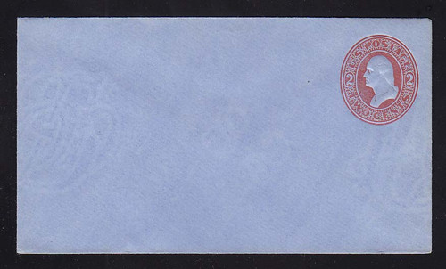 U229 UPSS # 656-5 2c Red on Blue, Mint Entire