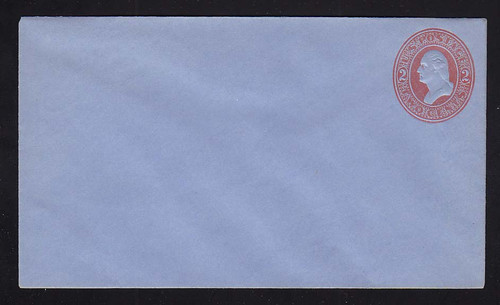 U229 UPSS # 658-5 2c Red on Blue, Mint Entire