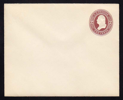 U277 UPSS # 798-7 2c Brown on White, die 1, Mint Entire