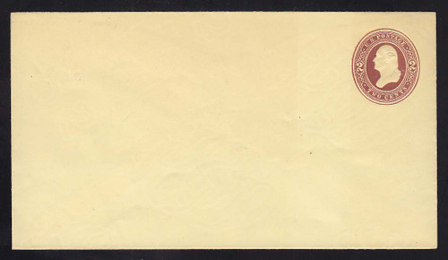 U278 UPSS # 806-6 2c Brown on Amber, die 1, Mint Entire, light toning
