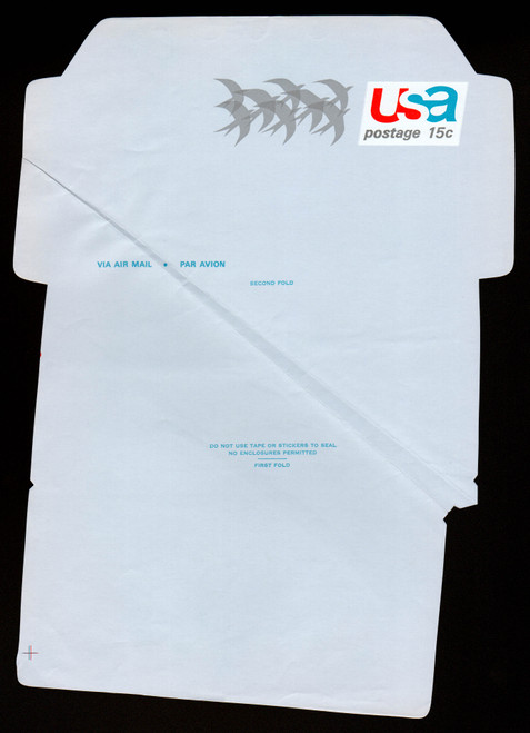 UC44, UPSS #ALS-11 15c Birds in Flight, Mint, FOLDOVER