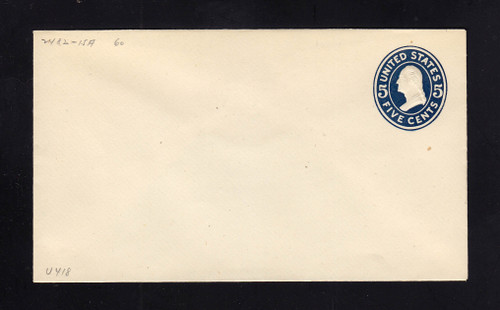 U418 UPSS# 1985-15A 5c Blue on White, die 2, Mint Entire