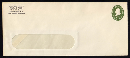 U532b UPSS# 3299-45 1c Green, die 3, Mint Entire