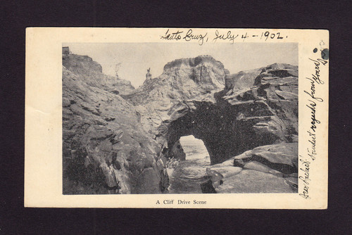 UX14 UPSS# S17 1c Santa Cruz, Picture Pasted on back, 1c Added #2