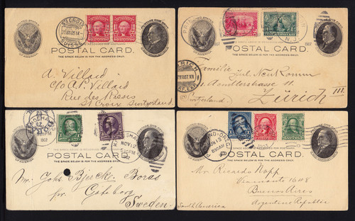 UX18 UPSS# S22 1c 4 cards Unecessarily Rated 5c Overseas