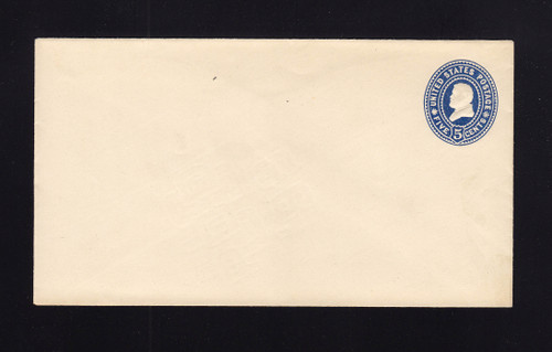 U377 UPSS# 1365 5c Blue on White, Mint Entire