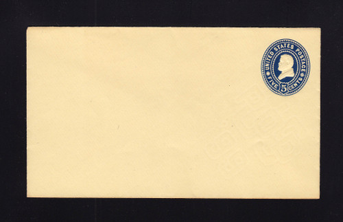 U378 UPSS# 1368 5c Blue on Amber, Mint Entire