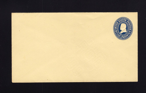 U378 UPSS# 1371 5c Blue on Amber, Mint Entire