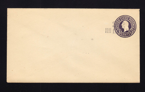 U468g UPSS# 2961a-19 2c on 3c die 5, Mint Entire, Double Surcharge