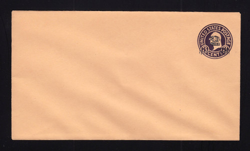 U470g UPSS# 3007a-20 2c on 3c on Oriental Buff, die 6, Mint Entire, Double Surcharge