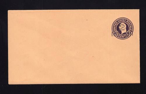 U460 UPSS# 2901-20 2c on 3c Dark Violet on Oriental Buff, die 5, Mint Entire