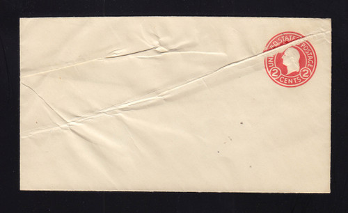 U429f, UPSS # 2262-22 2c Mint Entire, Pre-Printing Paper fold