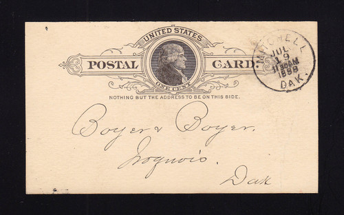 UX9 UPSS# S8 1c Mitchell, DAK Territorial